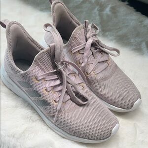Adidas Women's Light Purple Knit Sneakers